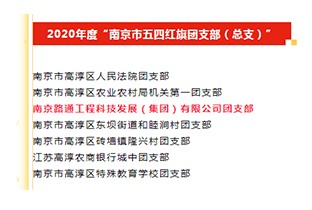 喜報！路通團支部榮獲2020年度“南京市五四紅旗團支部”榮譽稱號